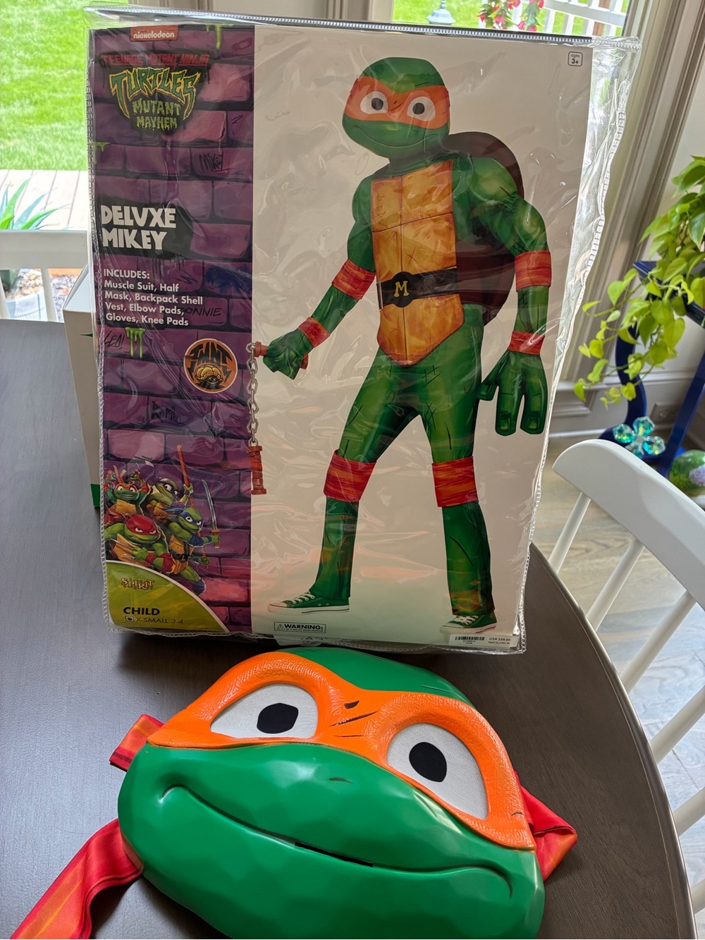 Spirit Michelangelo Turtle Costume in Green and Orange